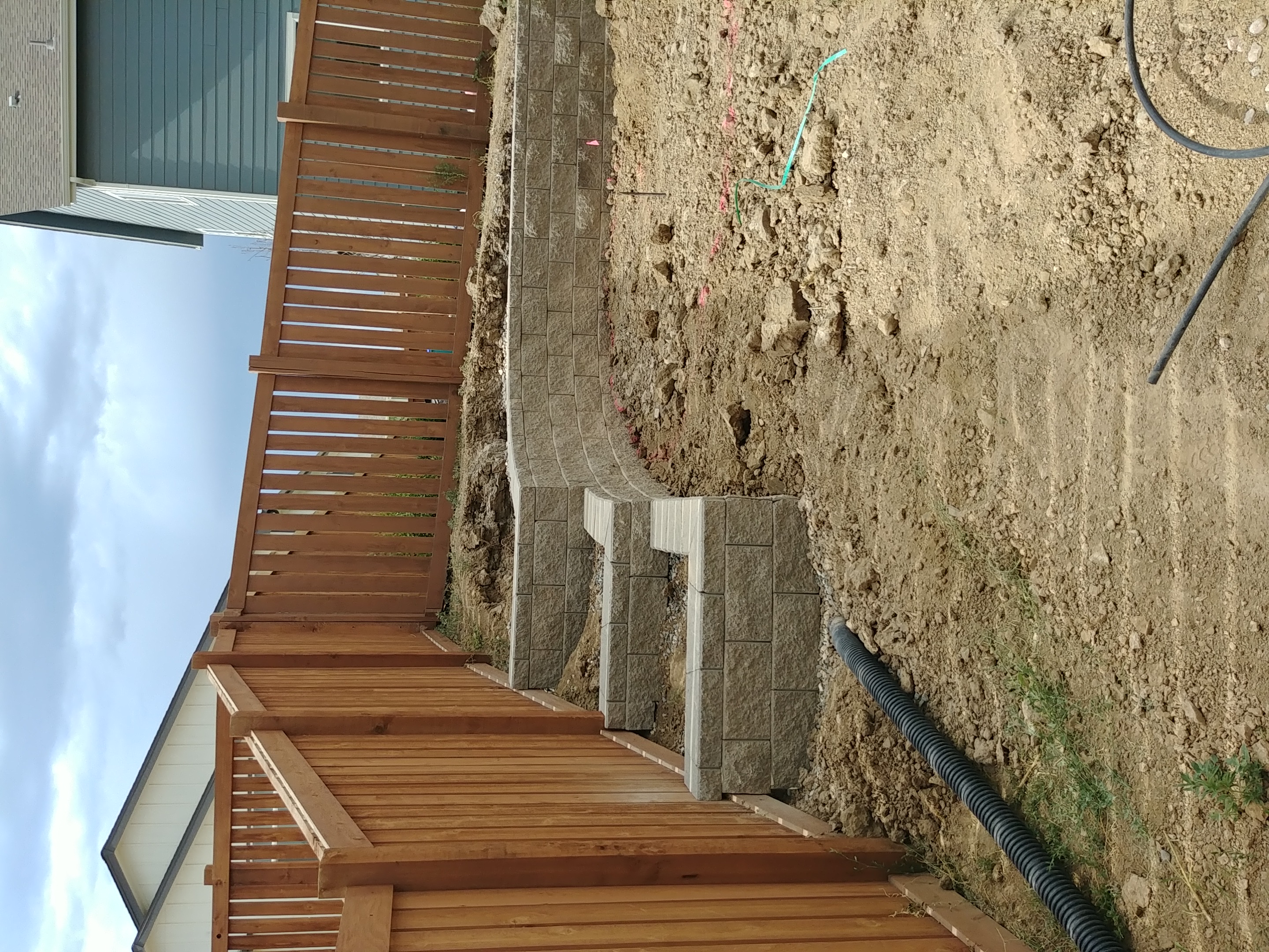 Custom brick wall built in Cheyenne Wyoming by F Masonry