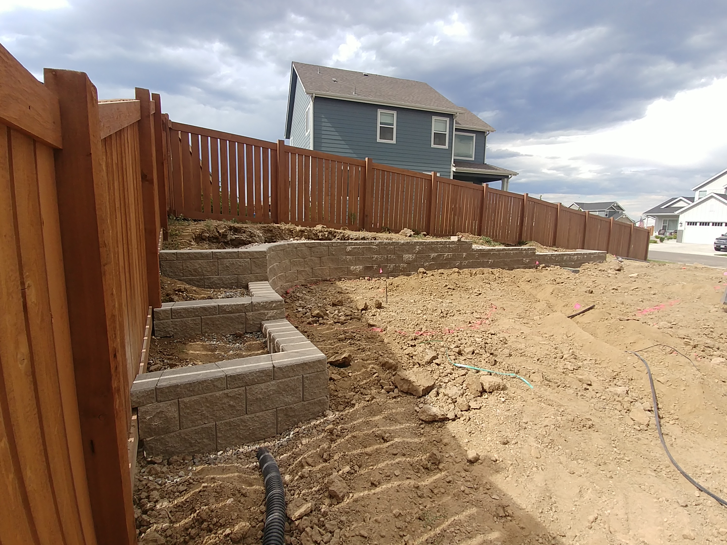 Custom patio built in Cheyenne Wyoming by F Masonry