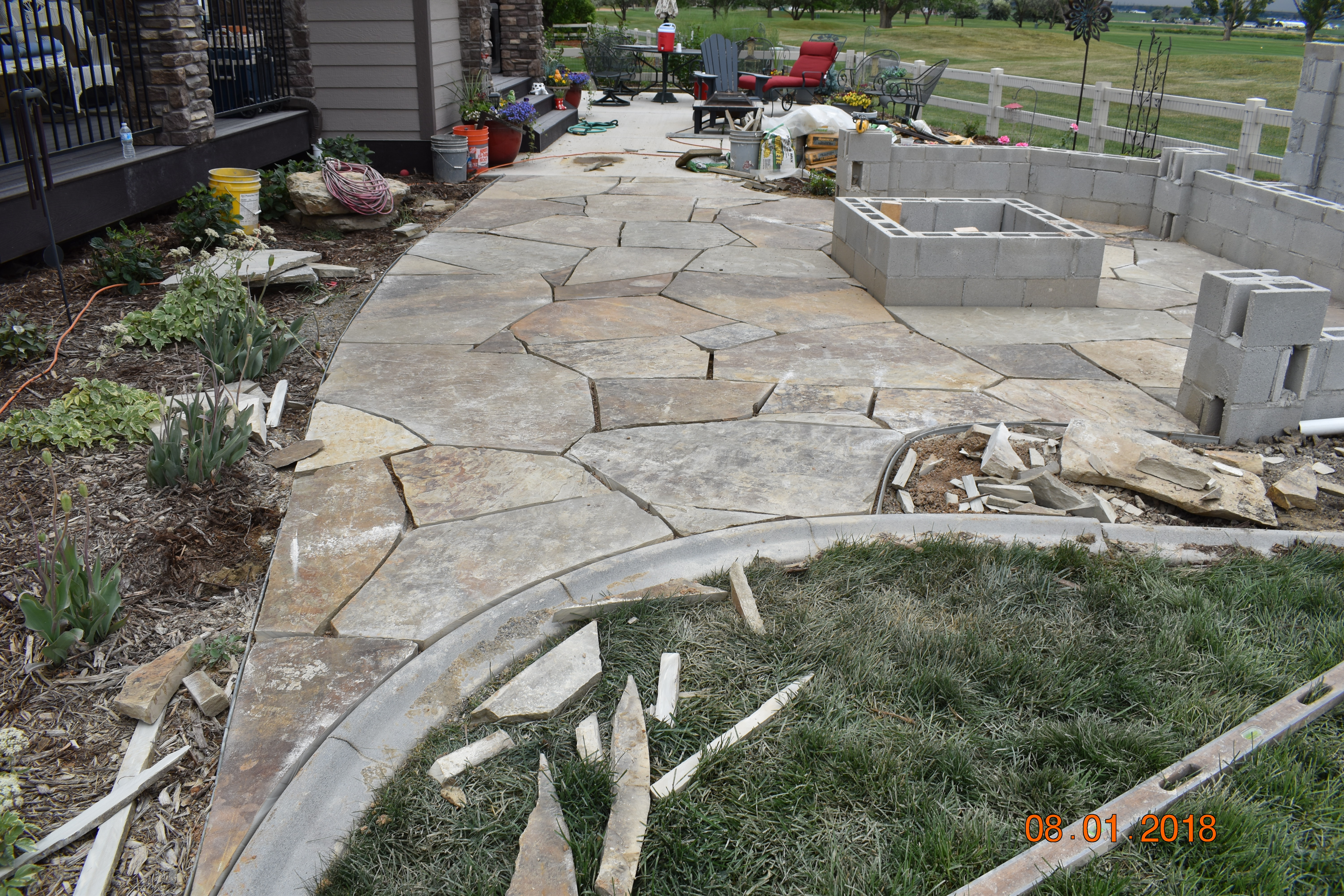 Custom brick wall built in Cheyenne Wyoming by F Masonry