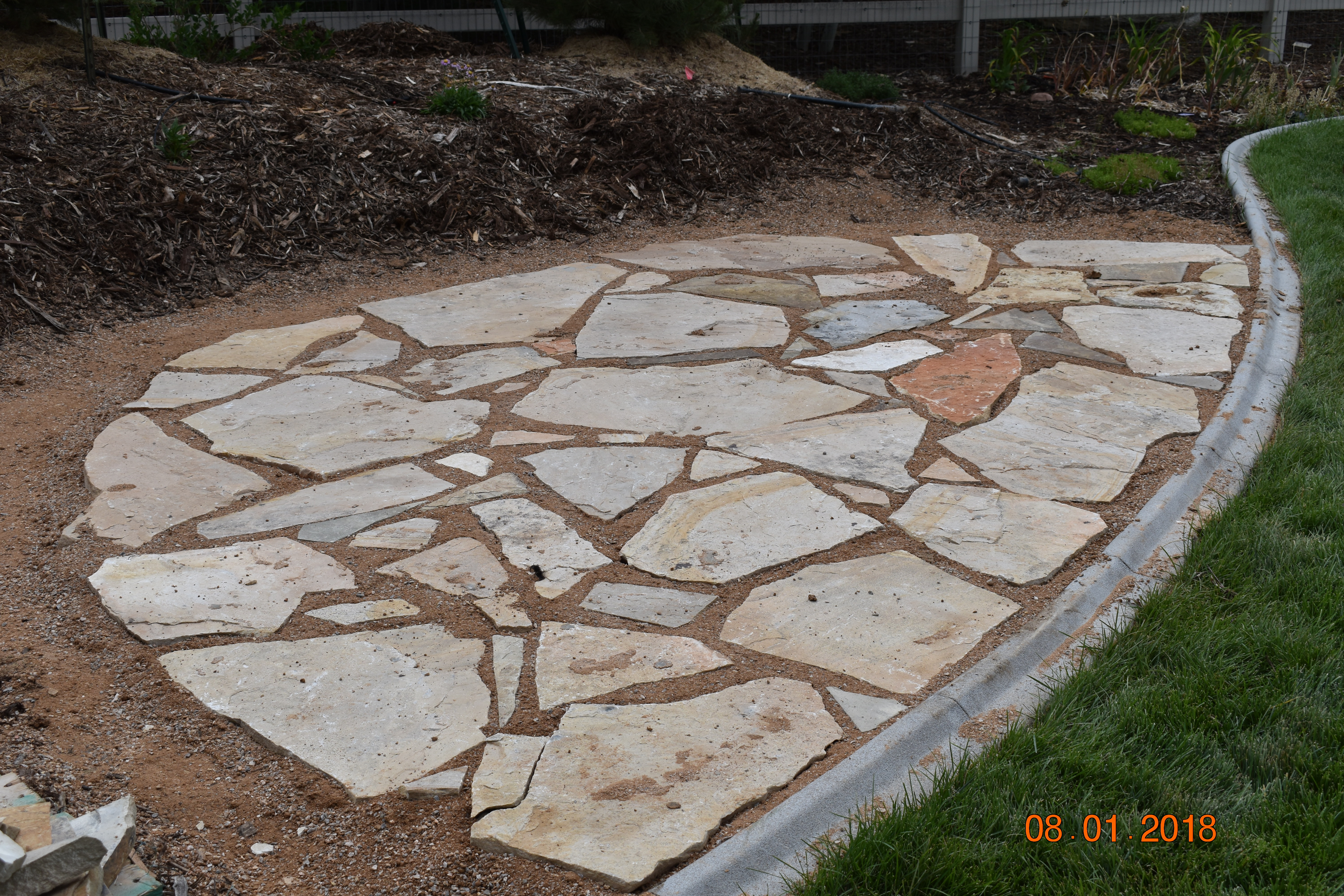 Custom patio built in Cheyenne Wyoming by F Masonry