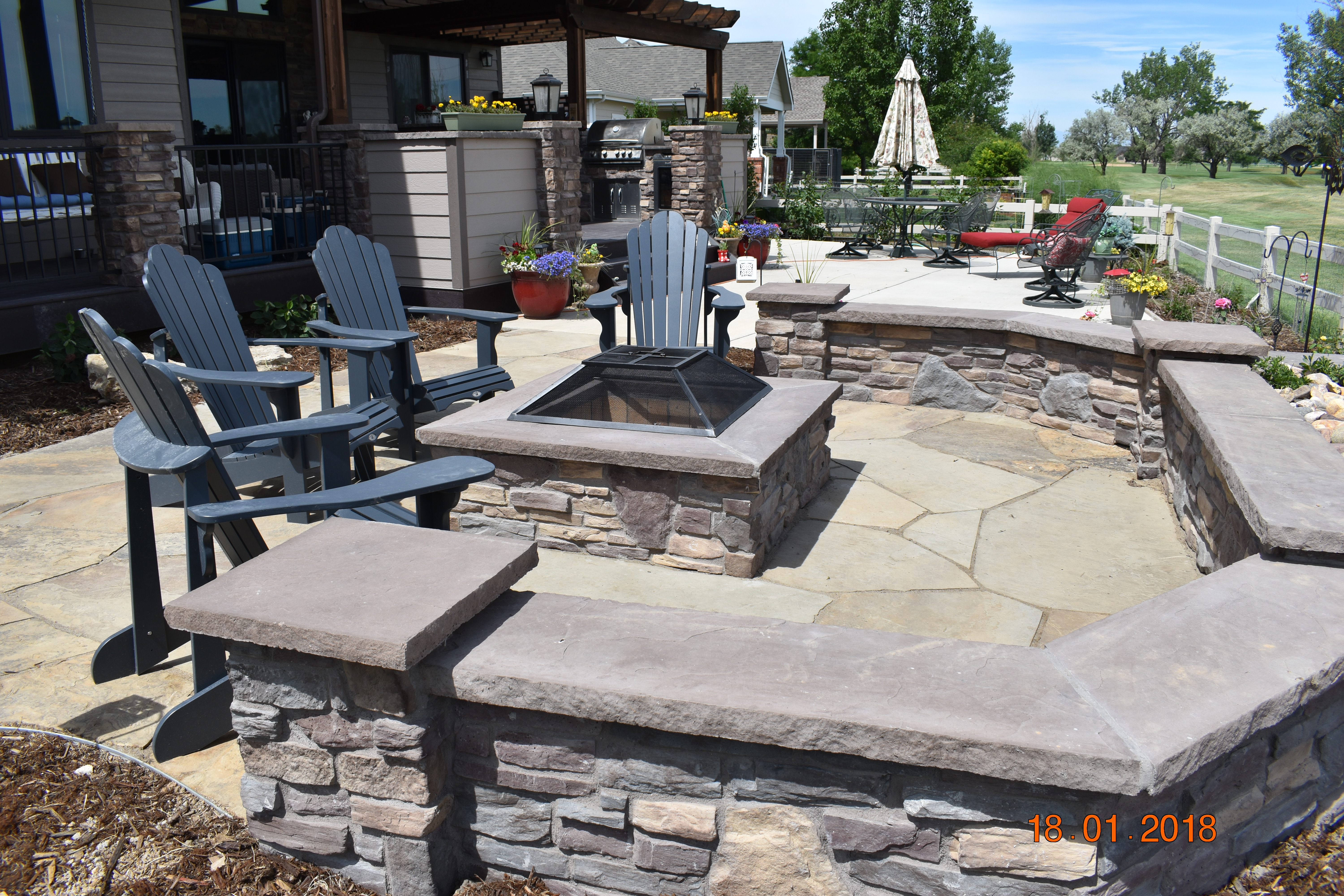 Custom brick wall built in Cheyenne Wyoming by F Masonry