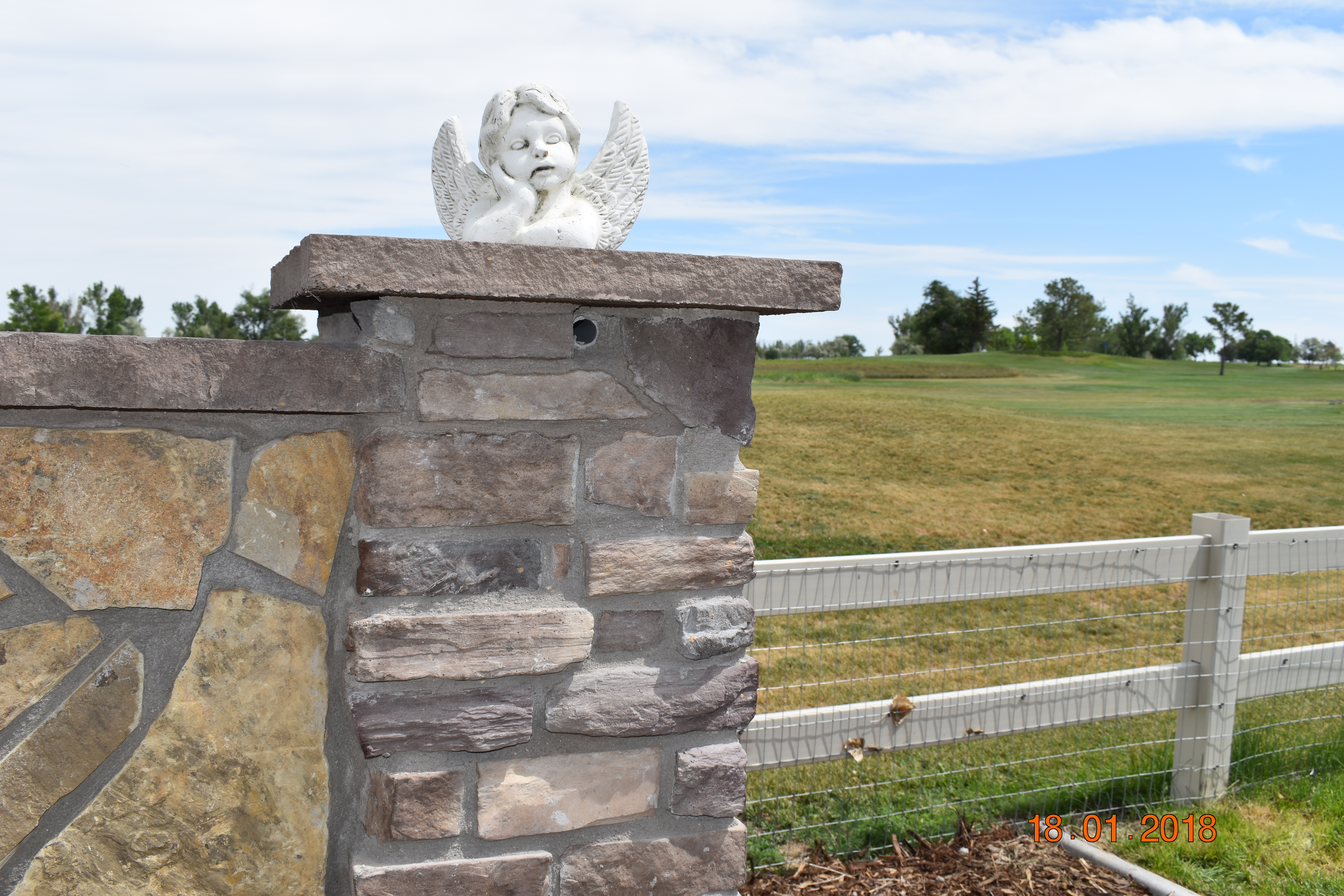 Custom brick wall built in Cheyenne Wyoming by F Masonry