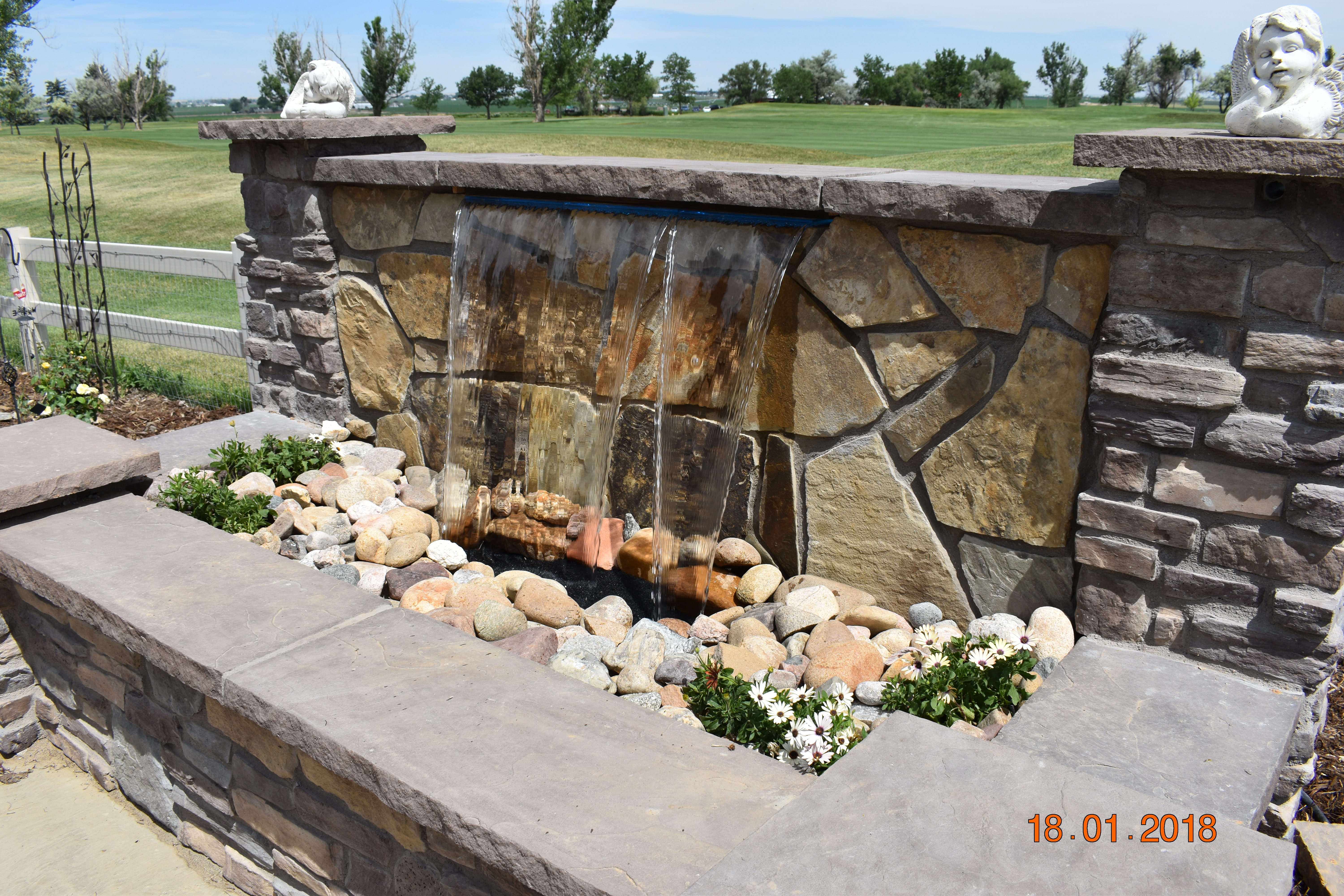 Custom patio built in Cheyenne Wyoming by F Masonry