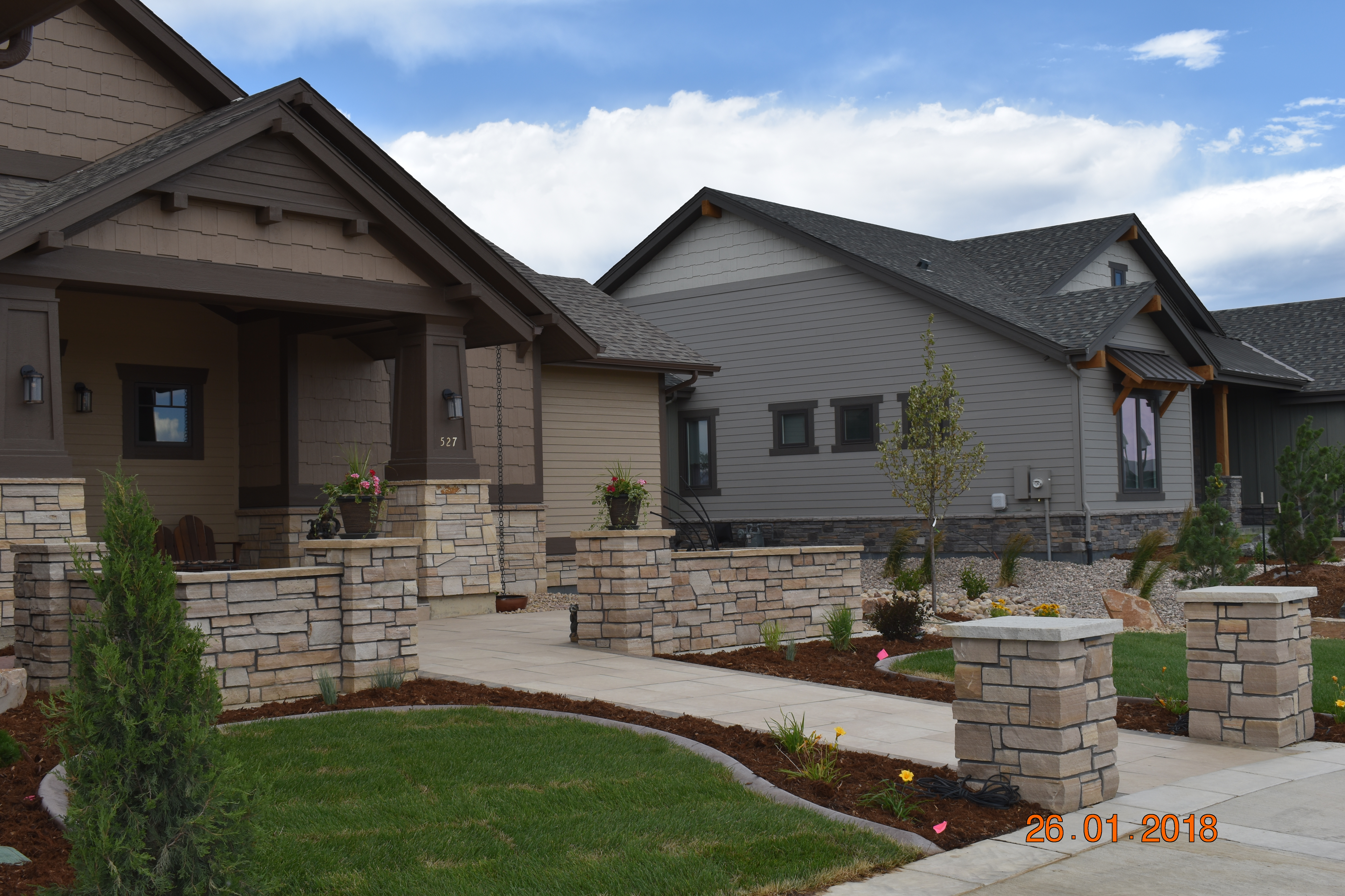 Custom brick wall built in Cheyenne Wyoming by F Masonry