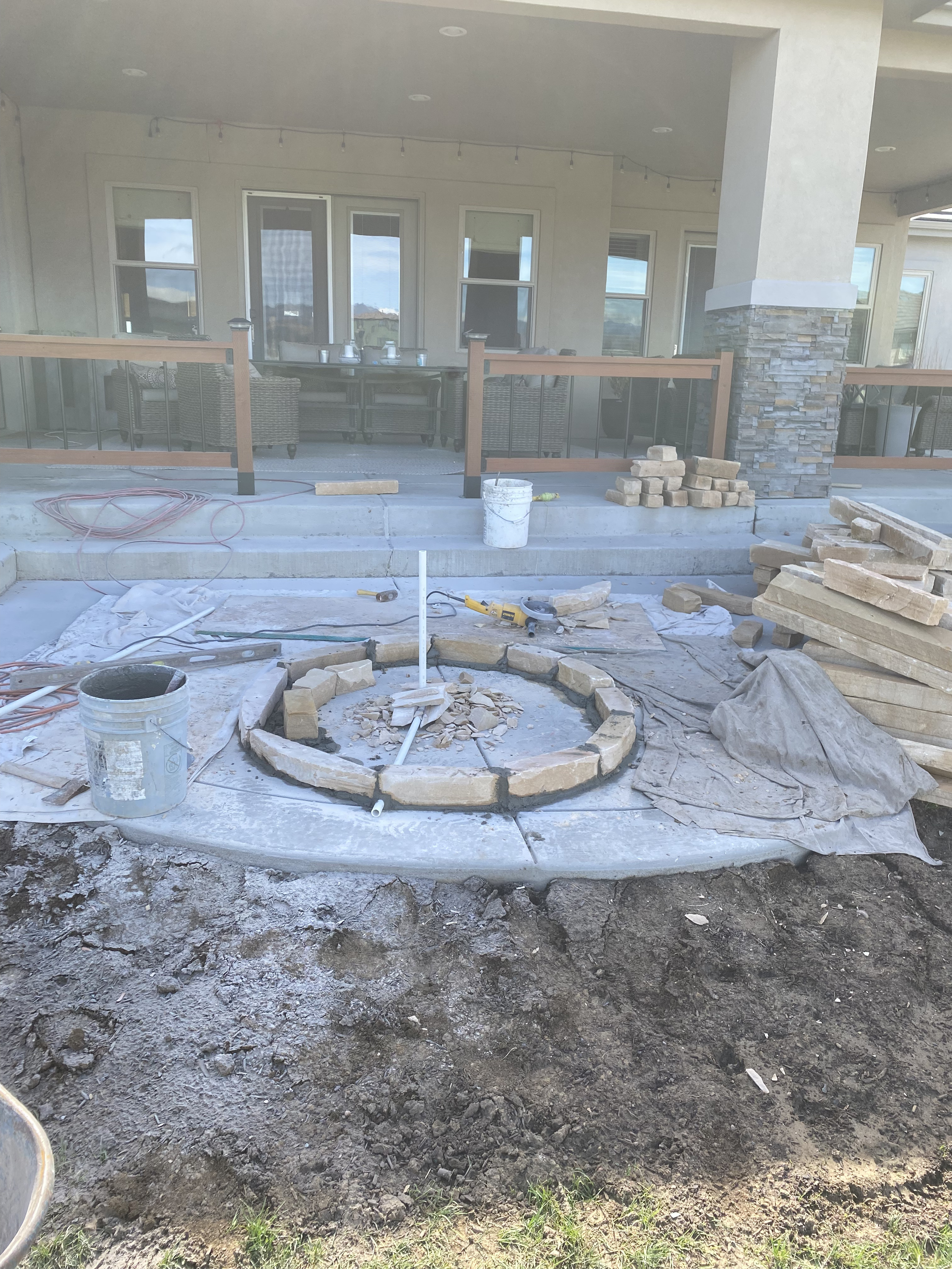 Custom brick wall built in Cheyenne Wyoming by F Masonry