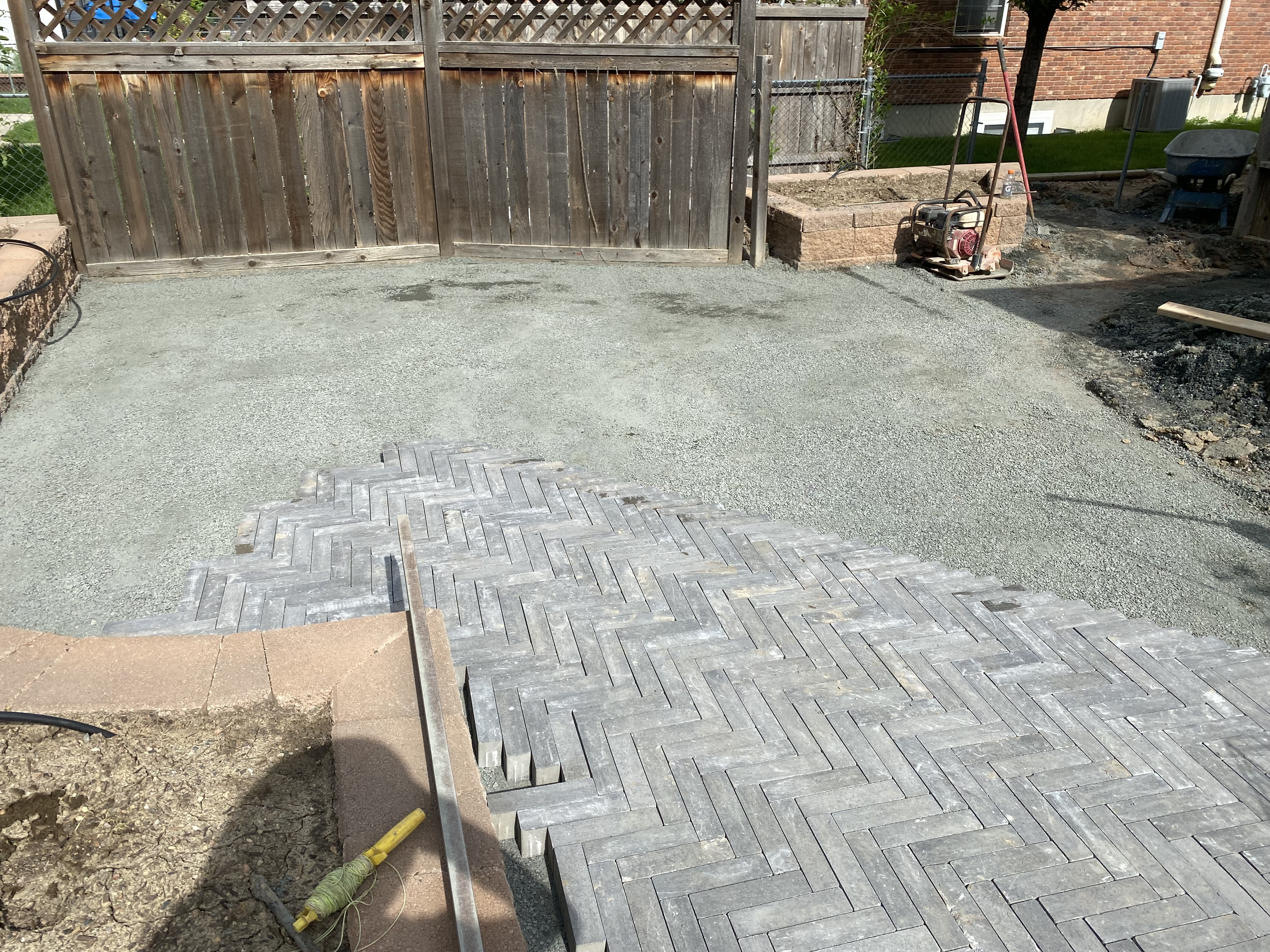 Custom patio project by F Masonry
