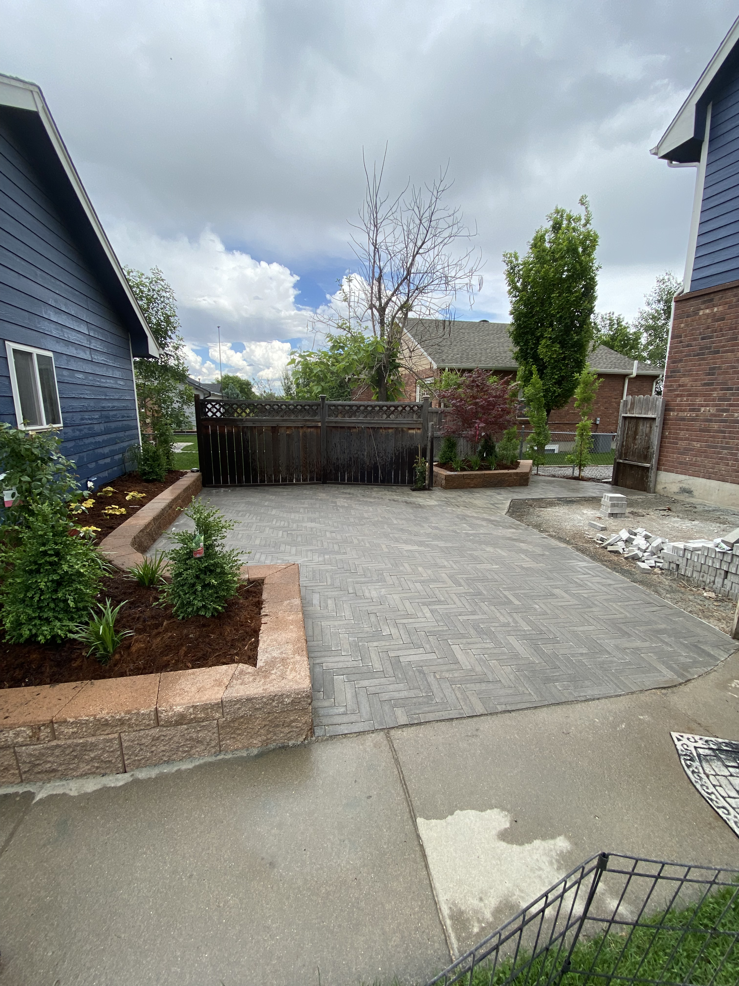Custom patio project by F Masonry