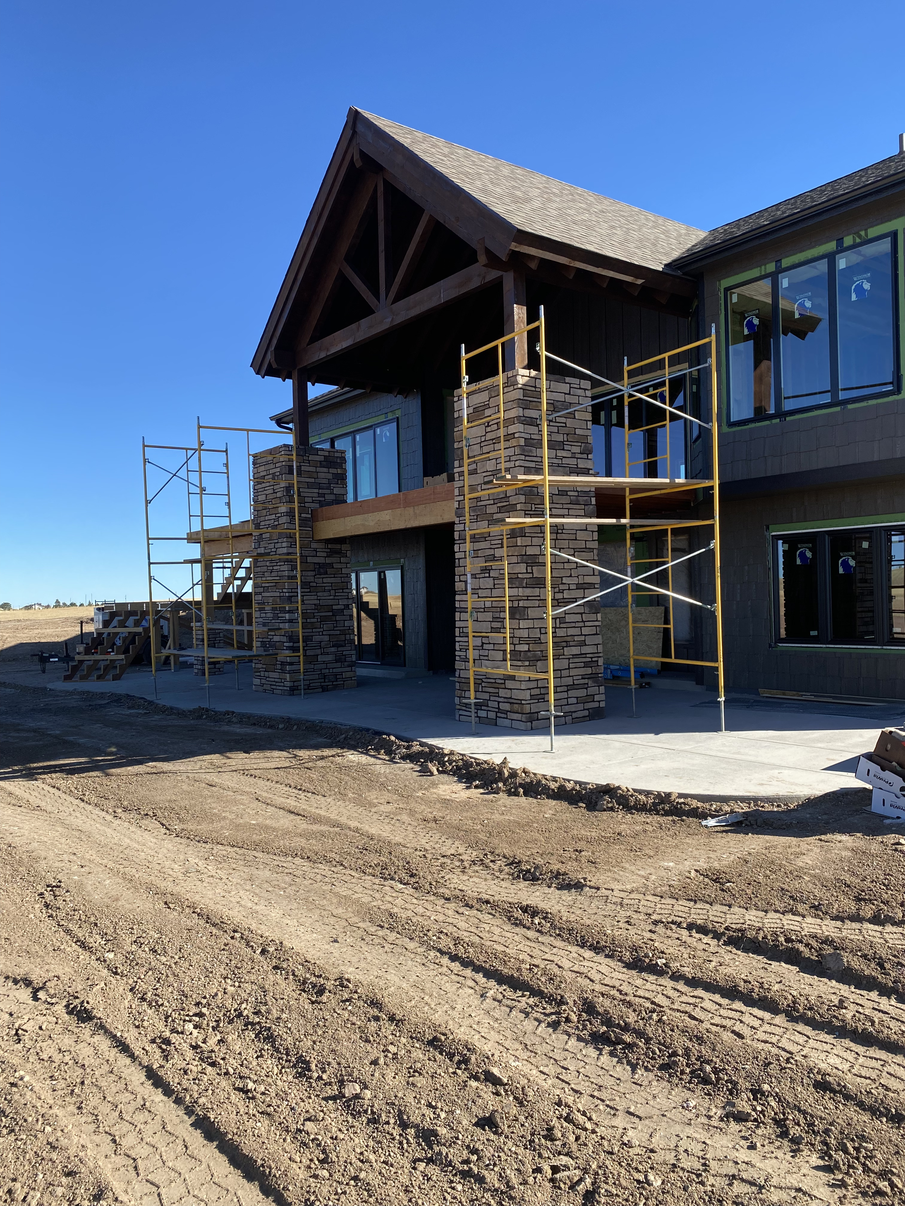 Custom brick wall built in Cheyenne Wyoming by F Masonry