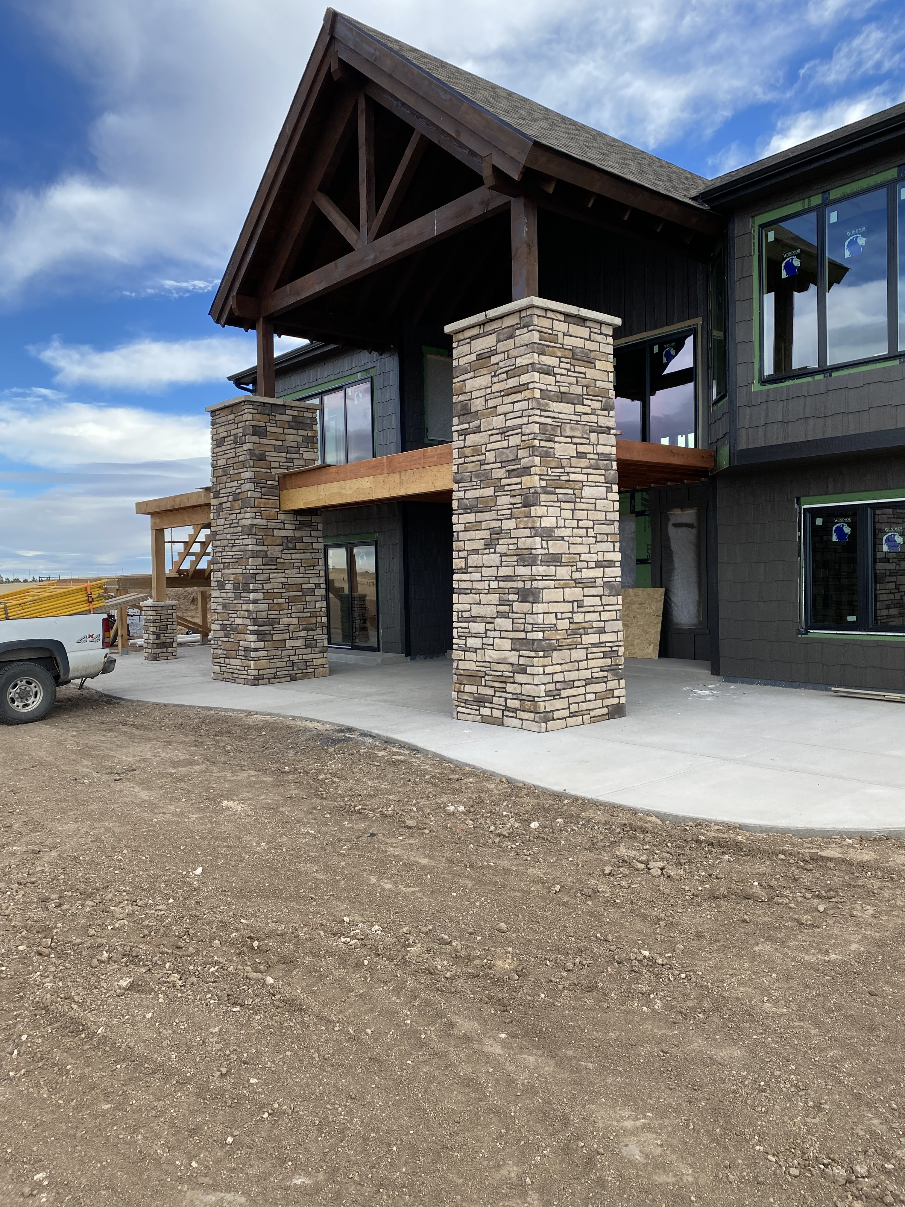 Custom brick wall built in Cheyenne Wyoming by F Masonry