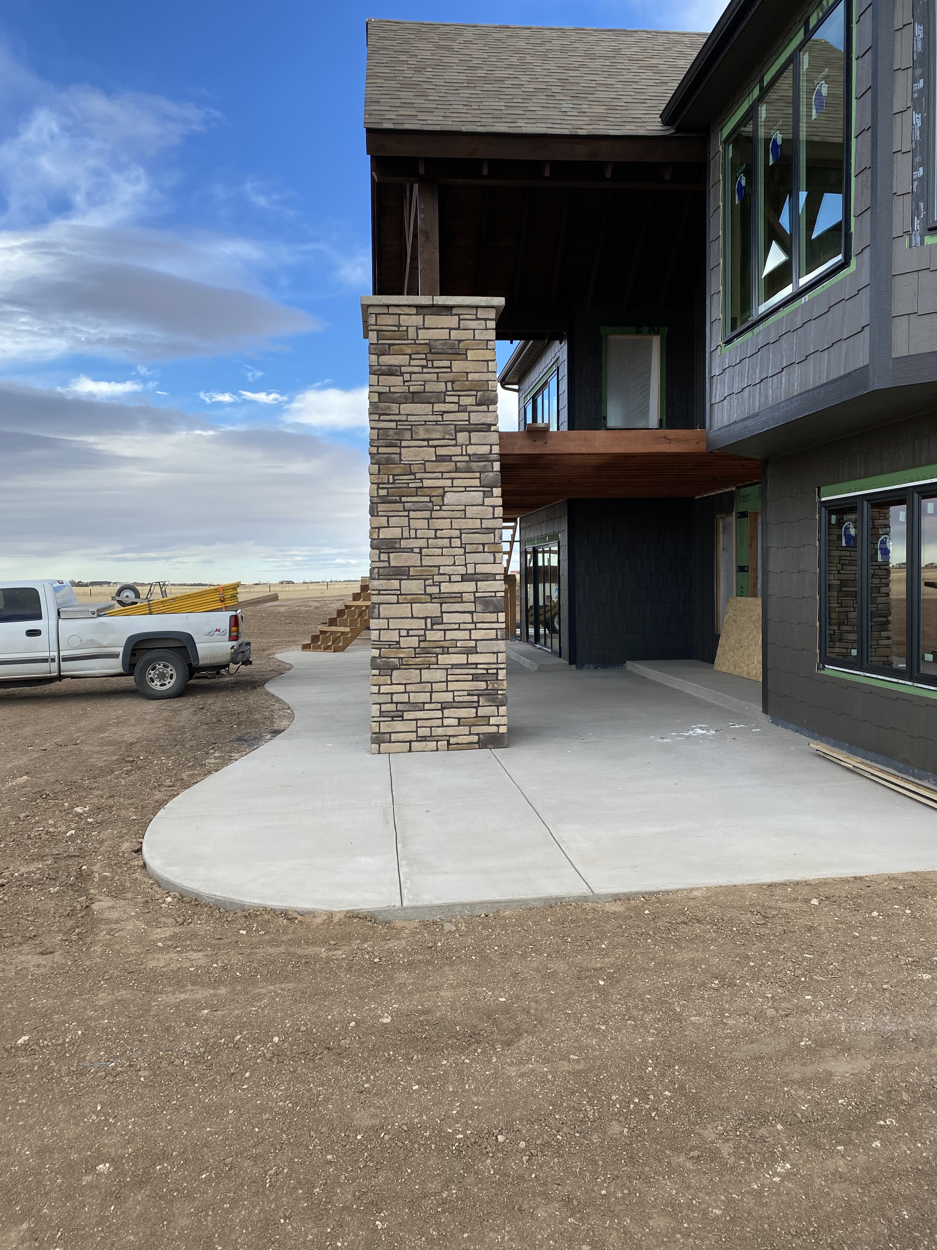Custom brick wall built in Cheyenne Wyoming by F Masonry