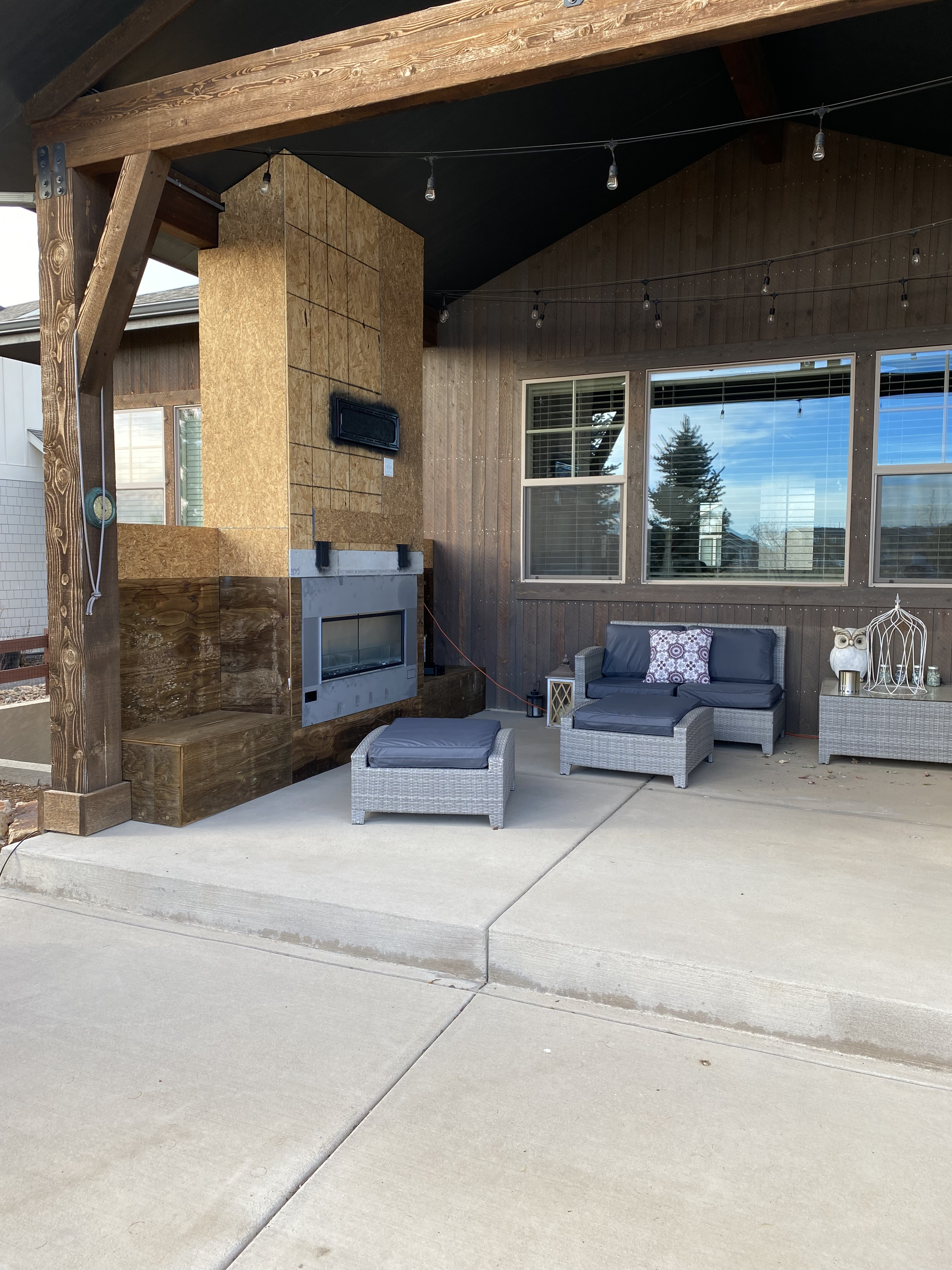 Custom patio built in Cheyenne Wyoming by F Masonry