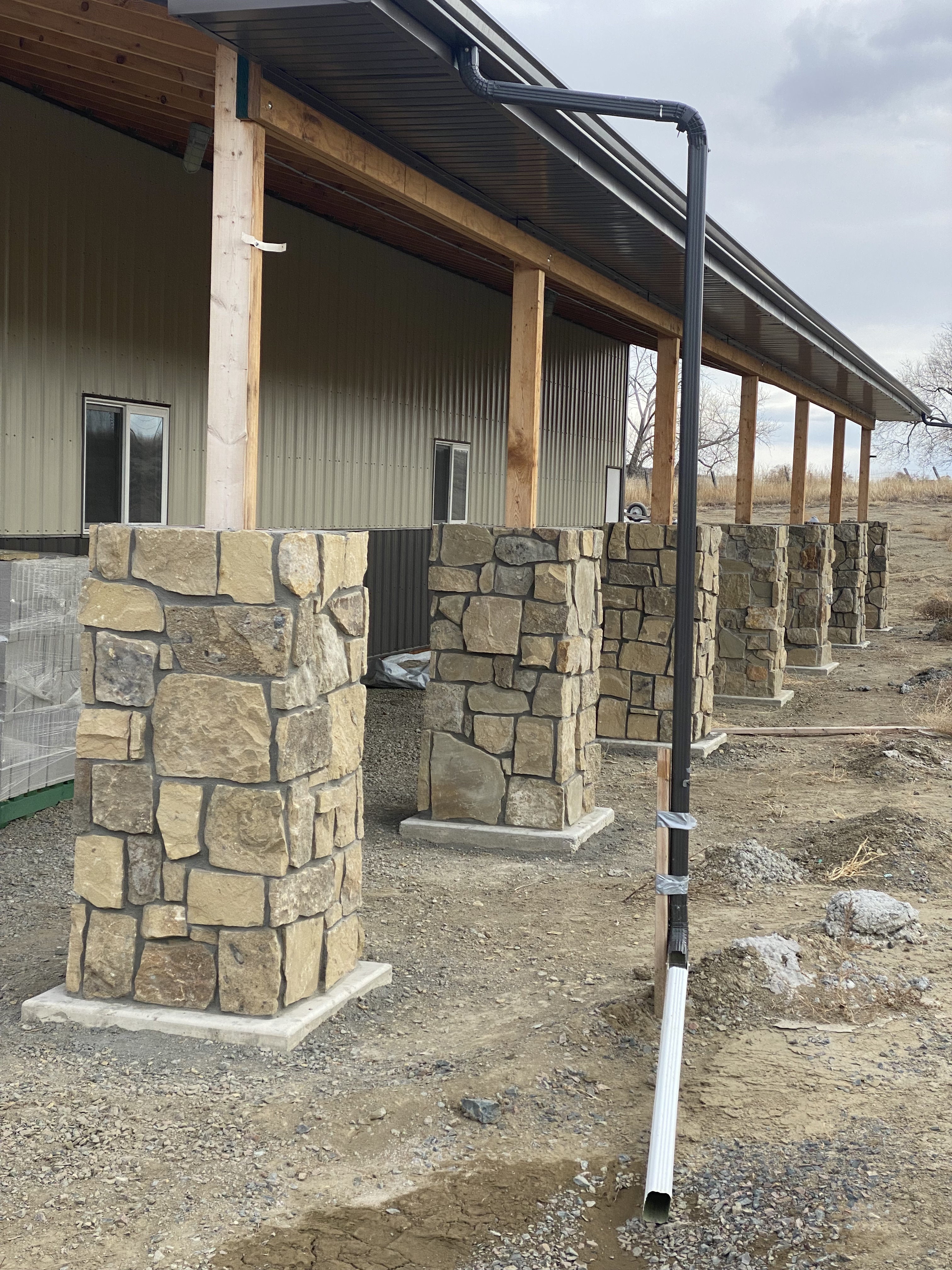 Custom brick wall built in Cheyenne Wyoming by F Masonry