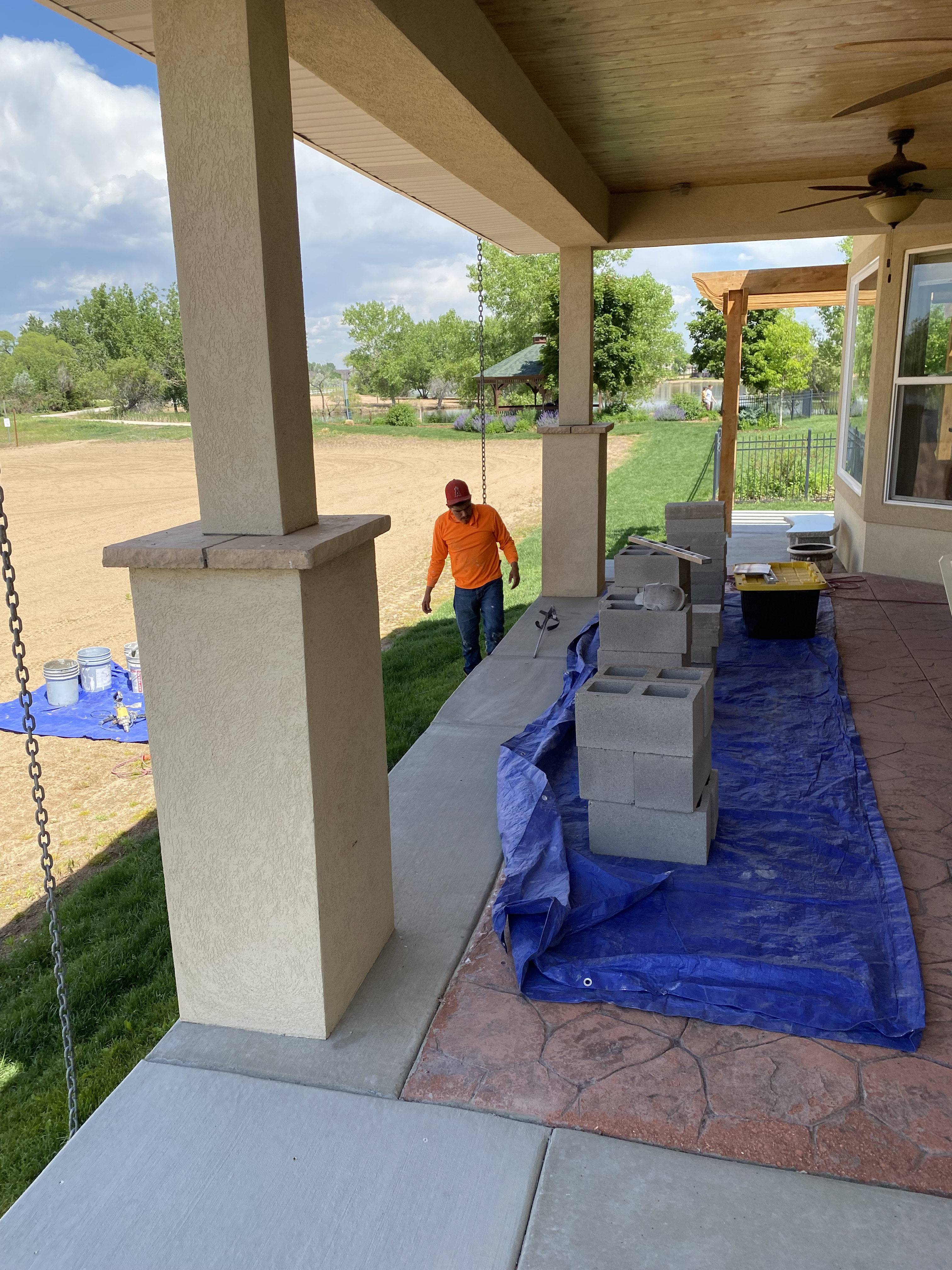 Custom stucco by F Masonry in greeley colorado
