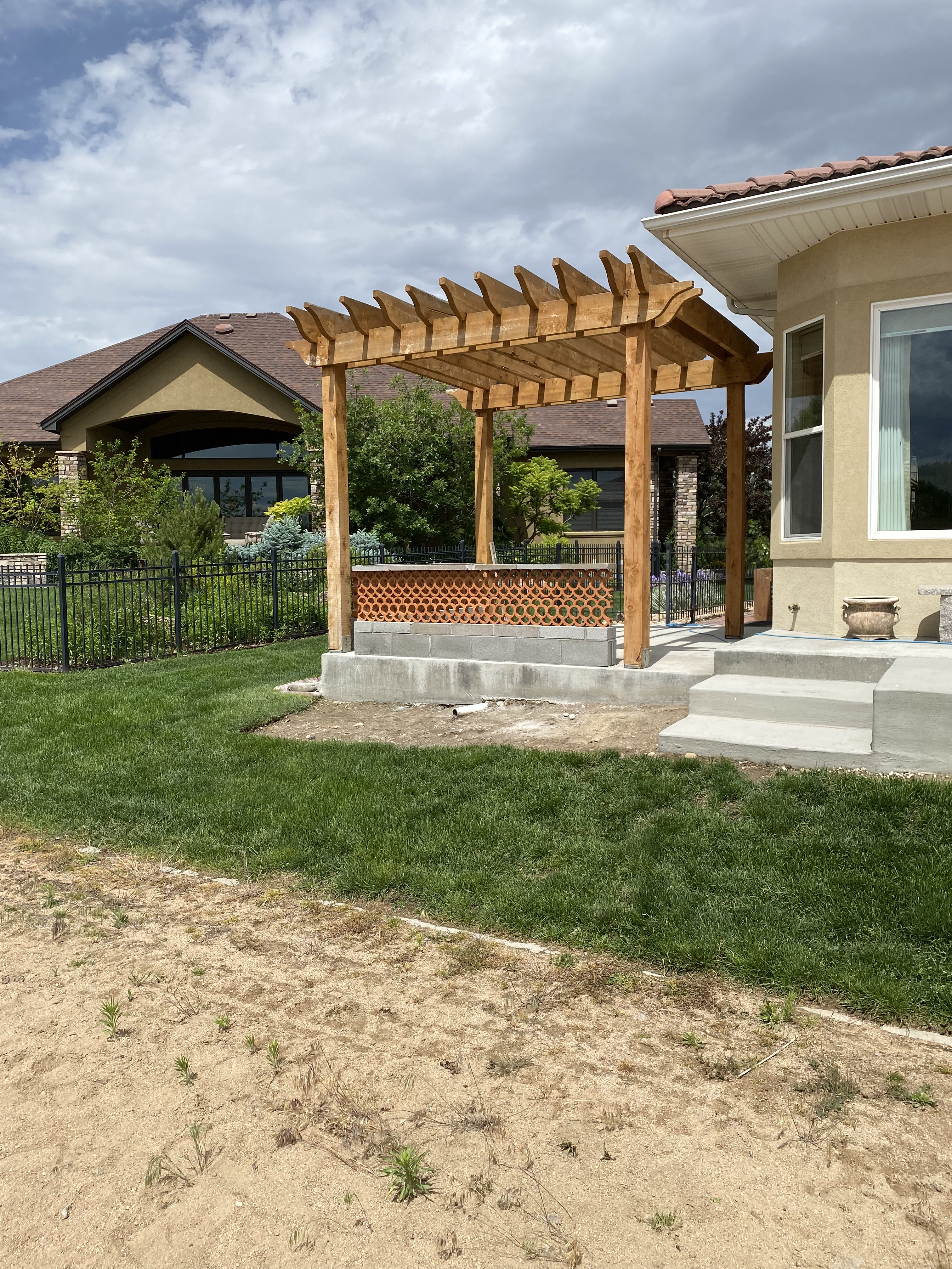 Custom stucco by F Masonry in greeley colorado