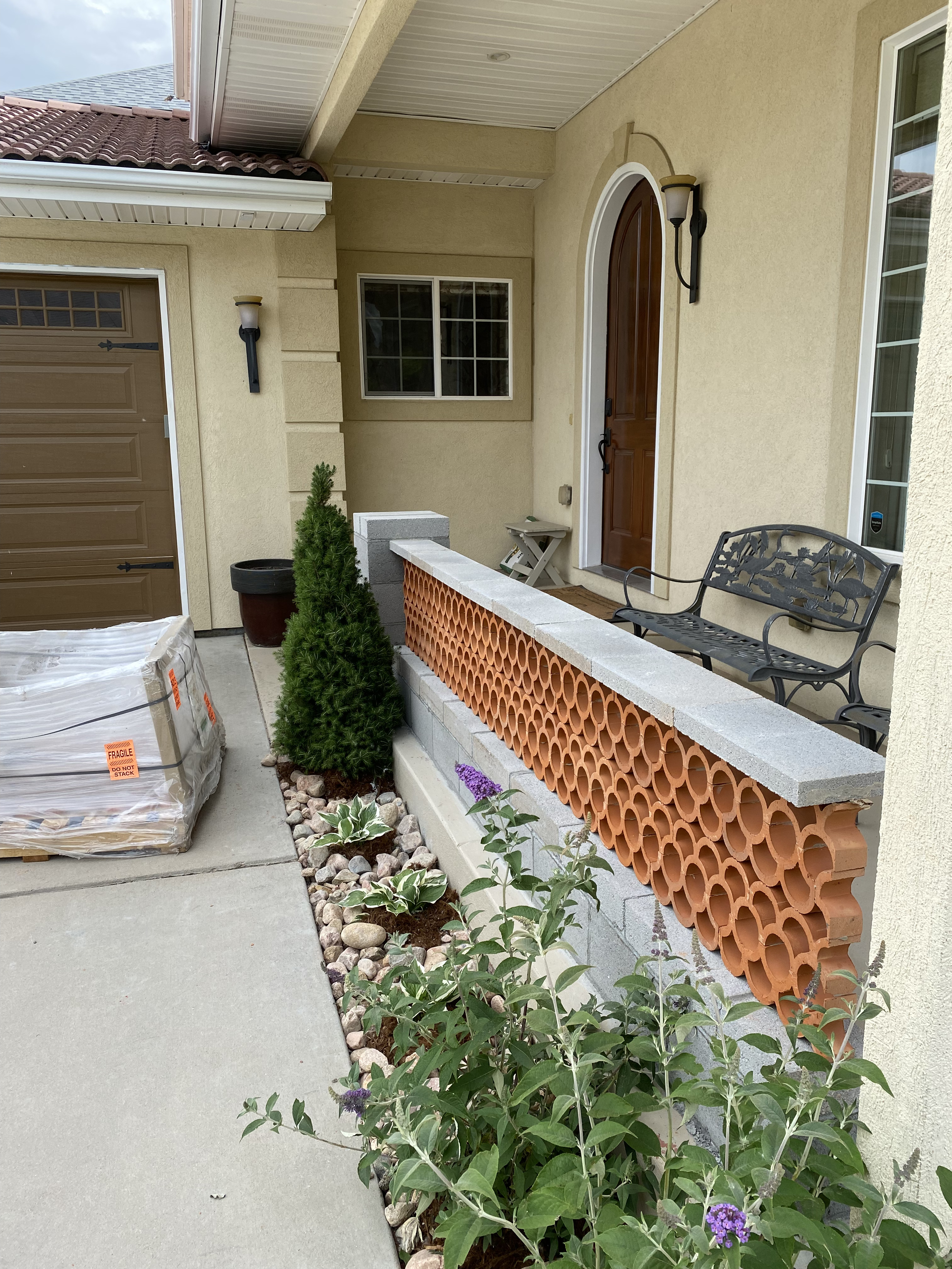 Custom stucco by F Masonry in greeley colorado