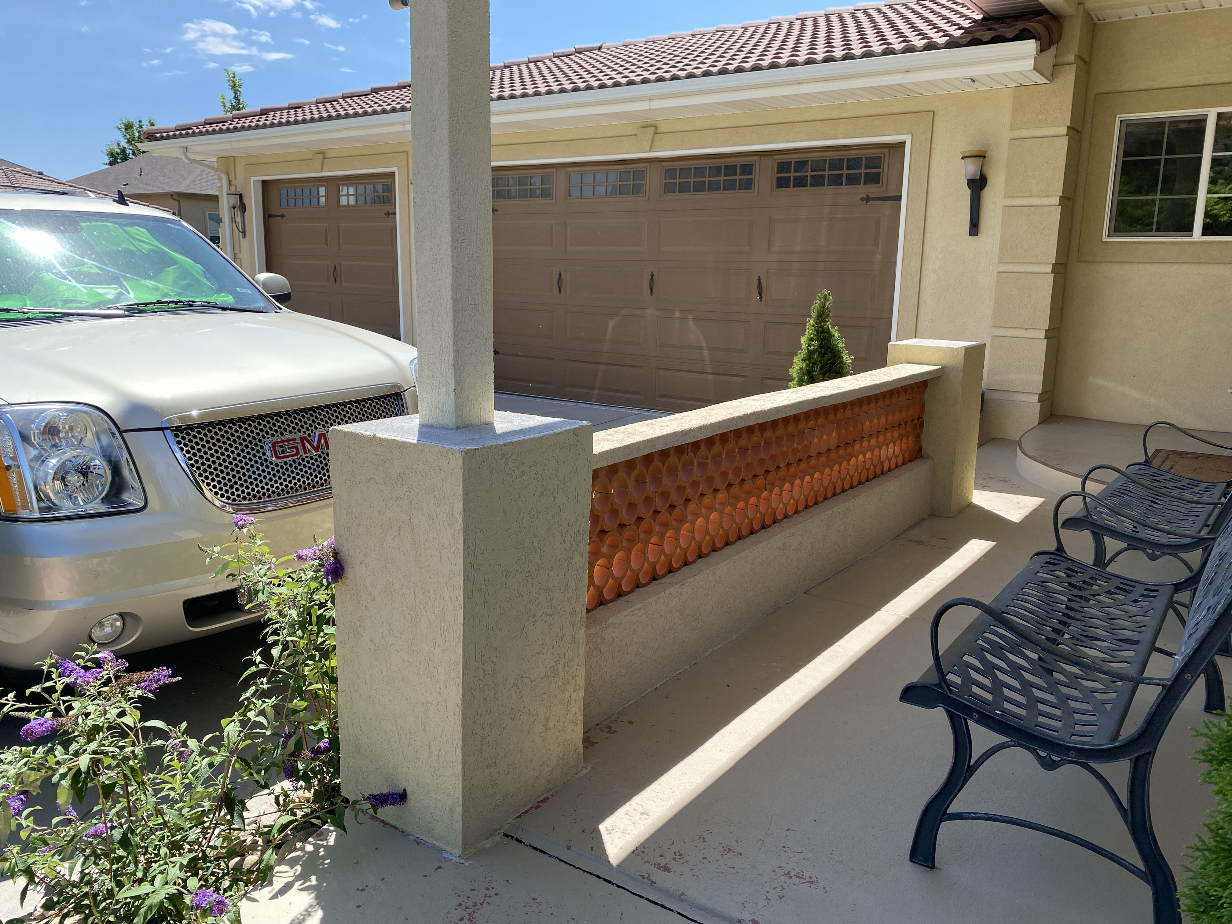 Custom stucco by F Masonry in greeley colorado