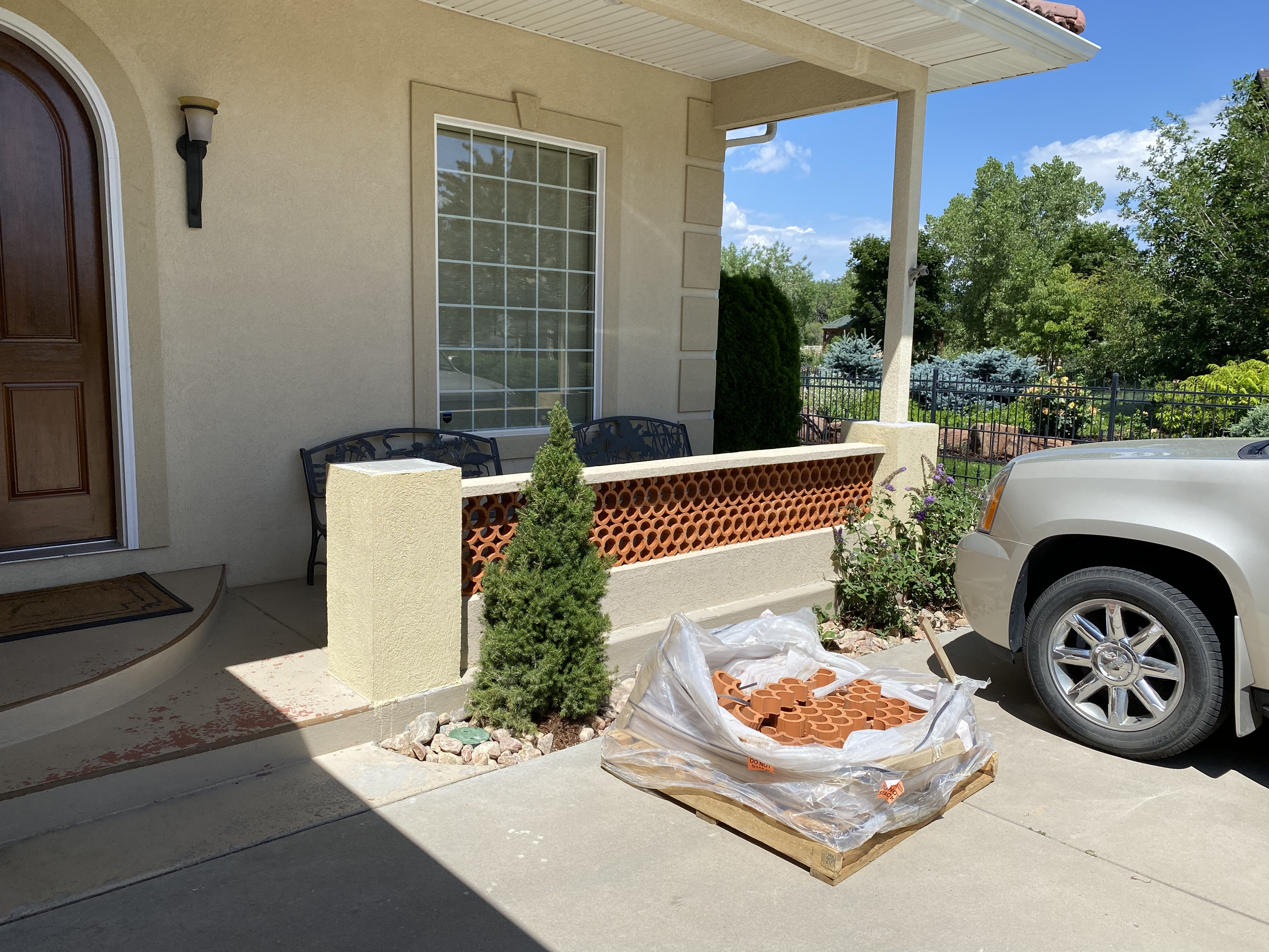 Custom stucco by F Masonry in greeley colorado