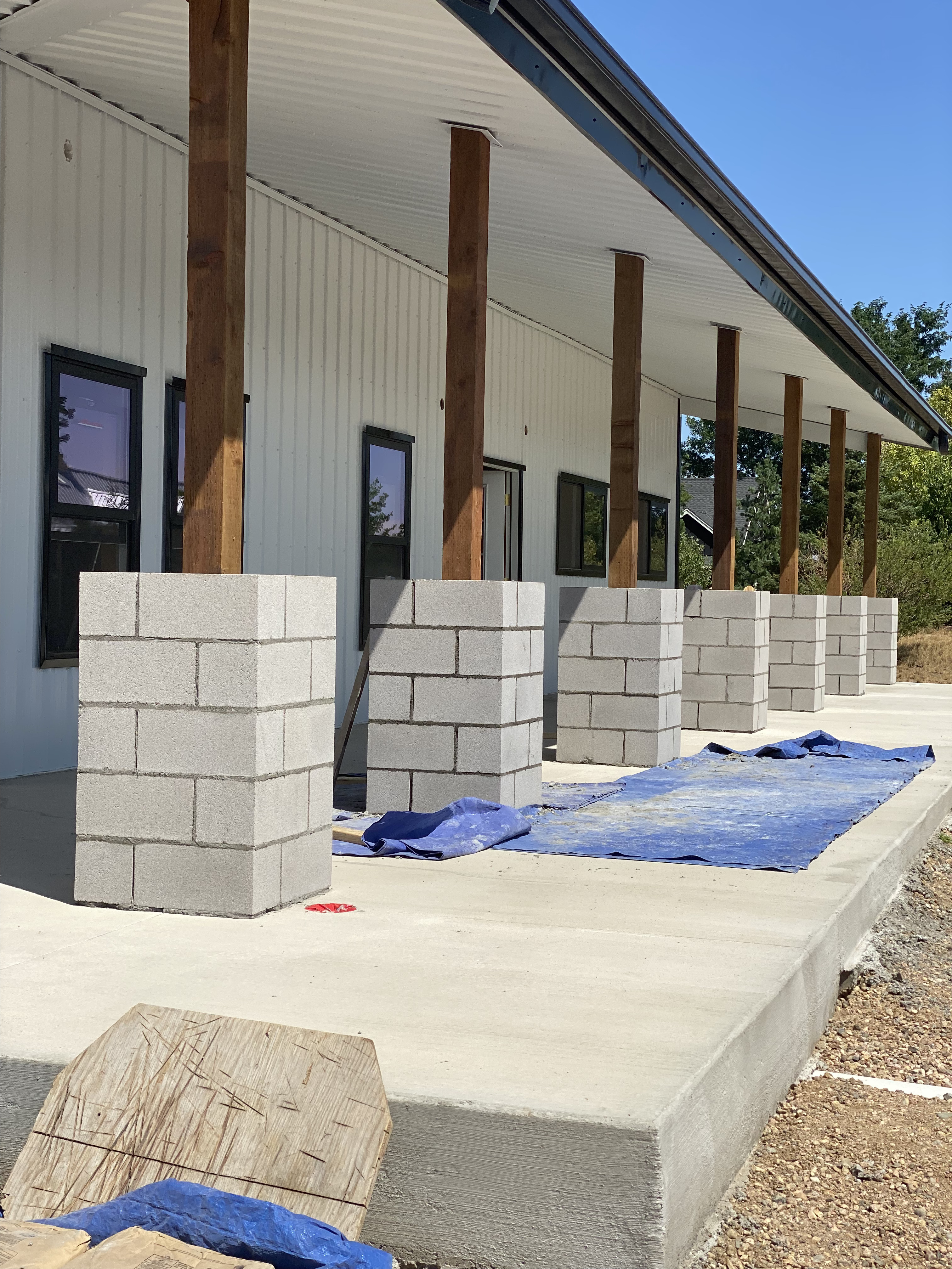 Custom brick wall built in Cheyenne Wyoming by F Masonry
