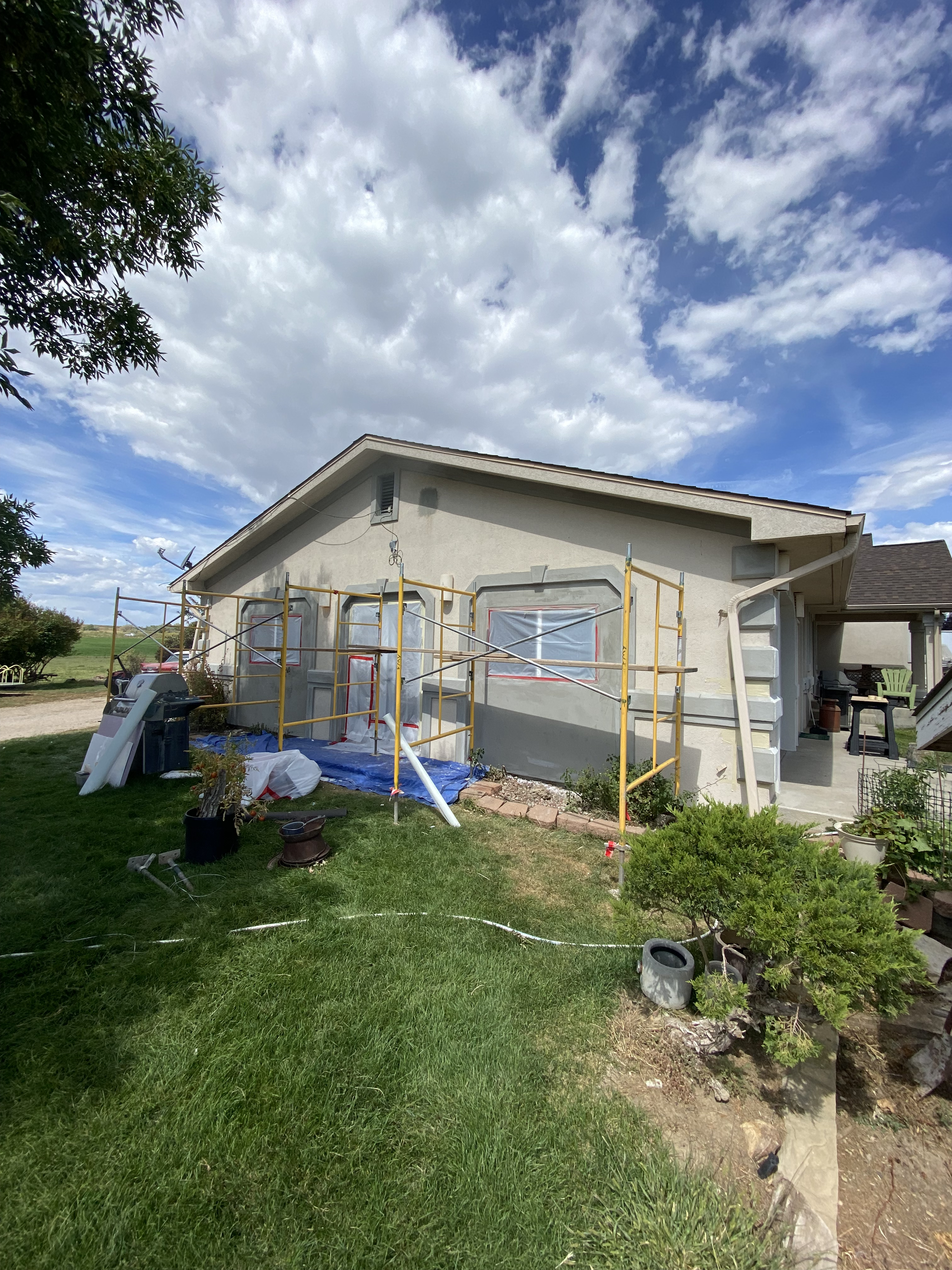 Custom stucco by F Masonry in greeley colorado