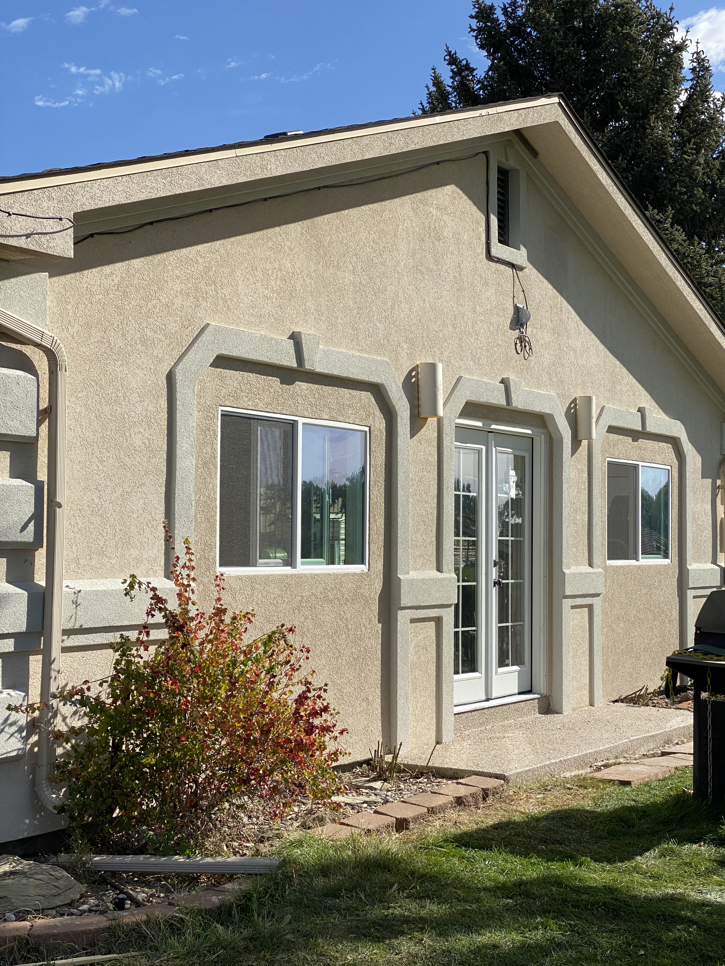 Custom stucco by F Masonry in greeley colorado